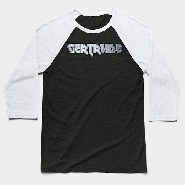 Heavy metal Gertrude Baseball T-Shirt by KubikoBakhar